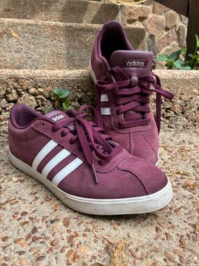 adidas Burgundy/Maroon Suede Sneakers